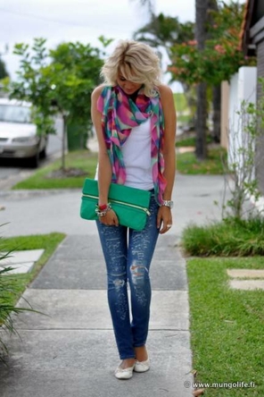 scarf and tank