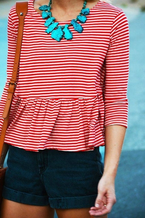 Red Stripes & Turquoise